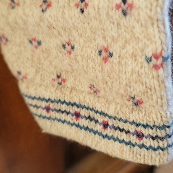 Vintage EDDIE BAUER Wool Cardigan Sweater S/P - Picture 4 of 6